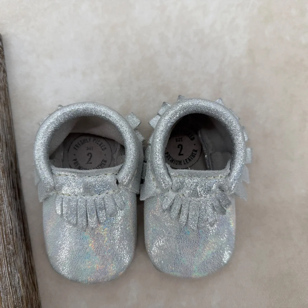 Freshly Picked Silver Moccasins